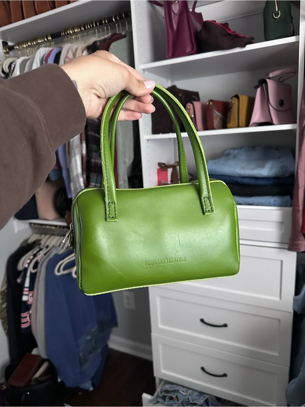 Portland Leather Goods Green Apple Small Sloan Doctor Bag